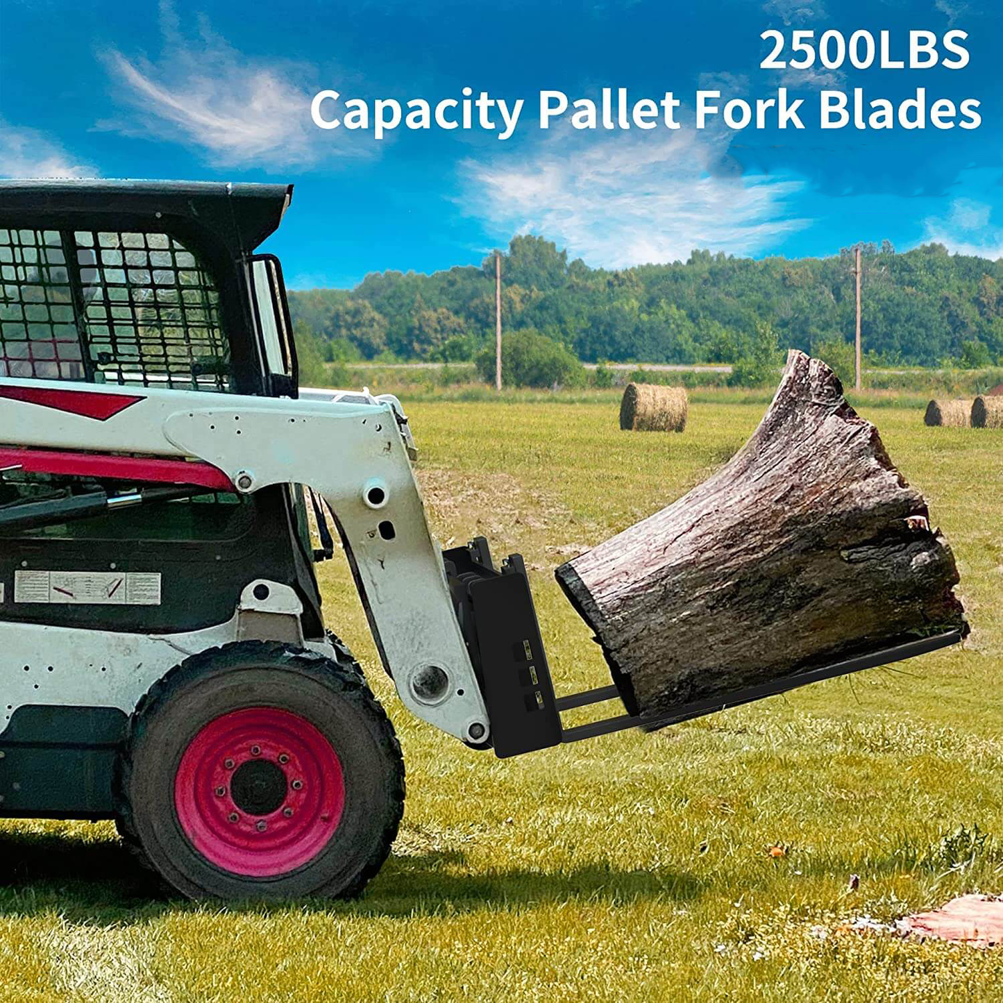 42" Pallet Fork Blades for Tractors Loaders Skid Steer Attachment, 2 Pack