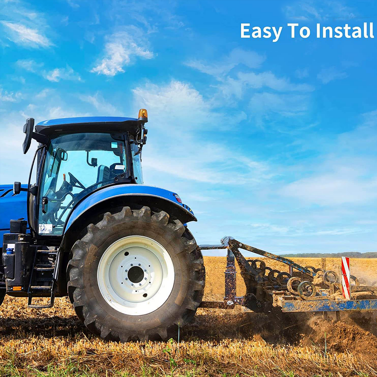 3 Point Hitch Receiver Drawbar Attachment with Hay Spear Holes for CAT 0