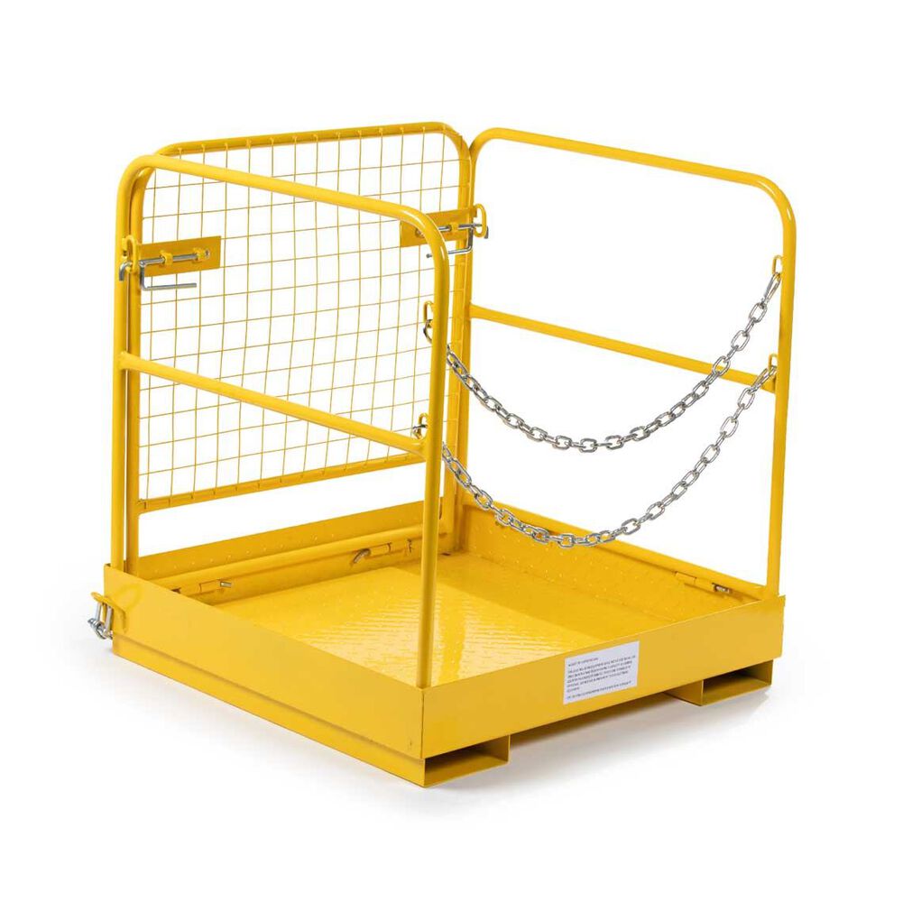 Forklift Safety Cage Work Platform Collapsible Rail Lift Aerial Basket
