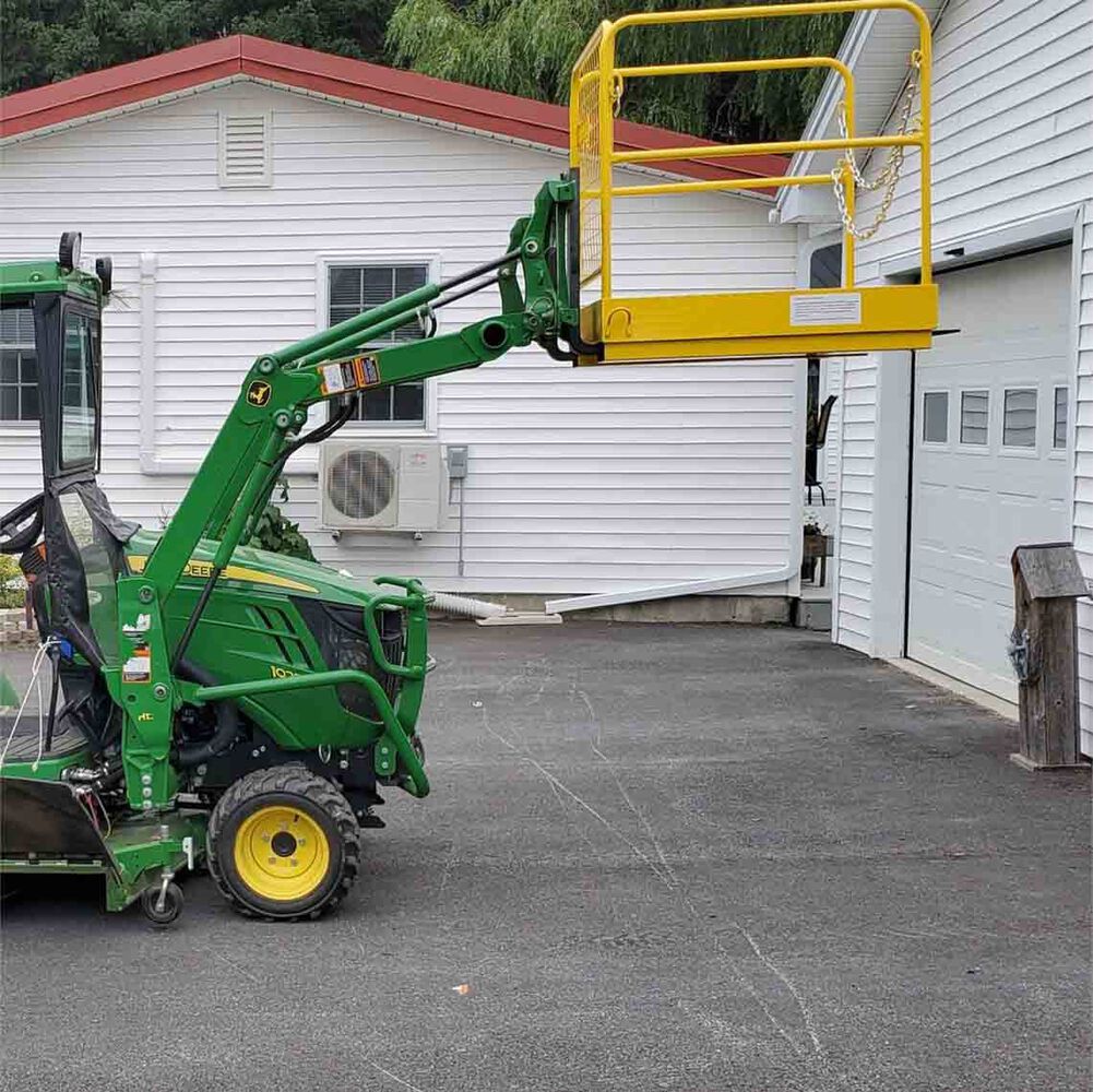 Forklift Safety Cage Work Platform Collapsible Rail Lift Aerial Basket