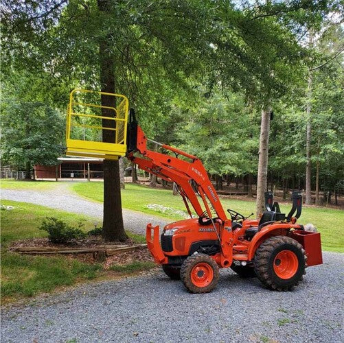 Forklift Safety Cage Work Platform Collapsible Rail Lift Aerial Basket