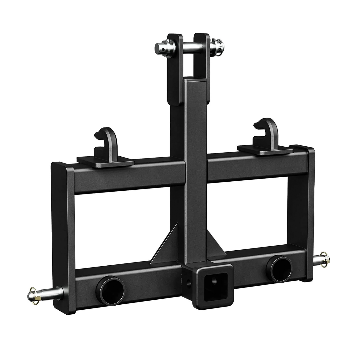 3 Point Hitch Receiver  Drawbar Attachment with Hay Spear Holes for CAT 0