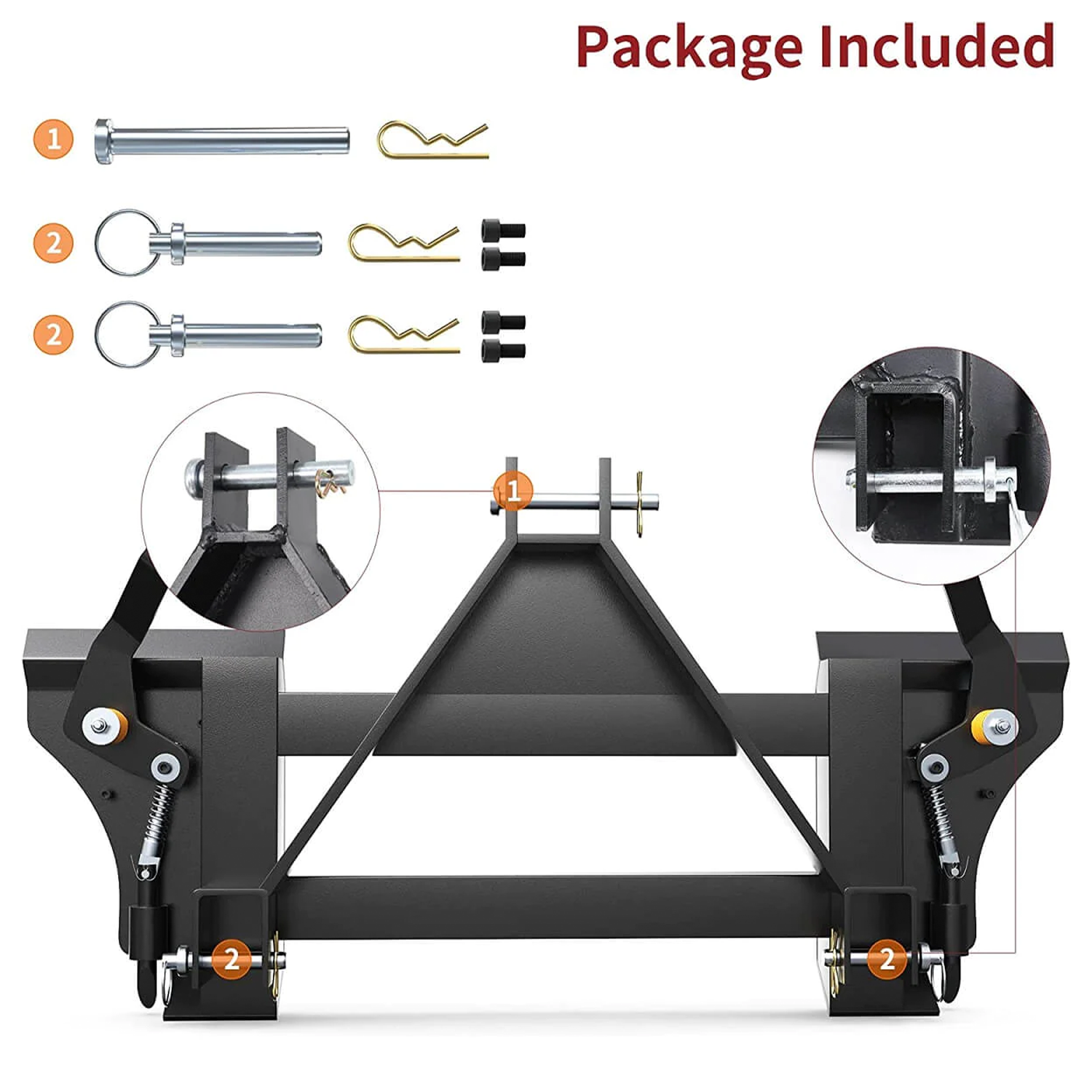 3 Point Quick Tach Adapter Universal Skid Steer Quick Attach Conversion