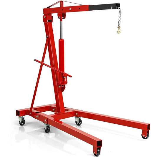 2 Ton Folding Engine Crane Cherry Picker Hoist with Telescopic Boom