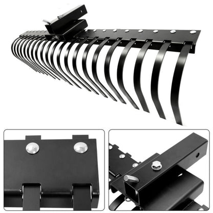 60" Landscaping Rake For ATVs UTVs 2" Reciever