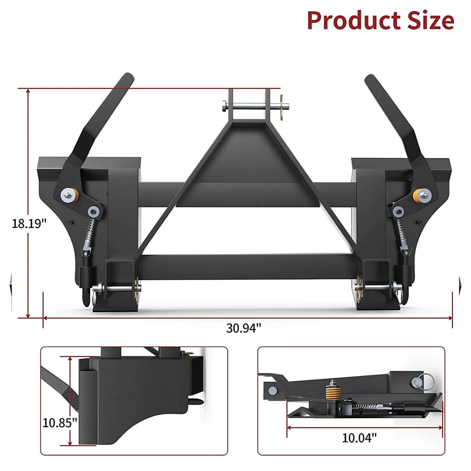 3 Point Quick Tach Adapter Universal Skid Steer Quick Attach Conversion