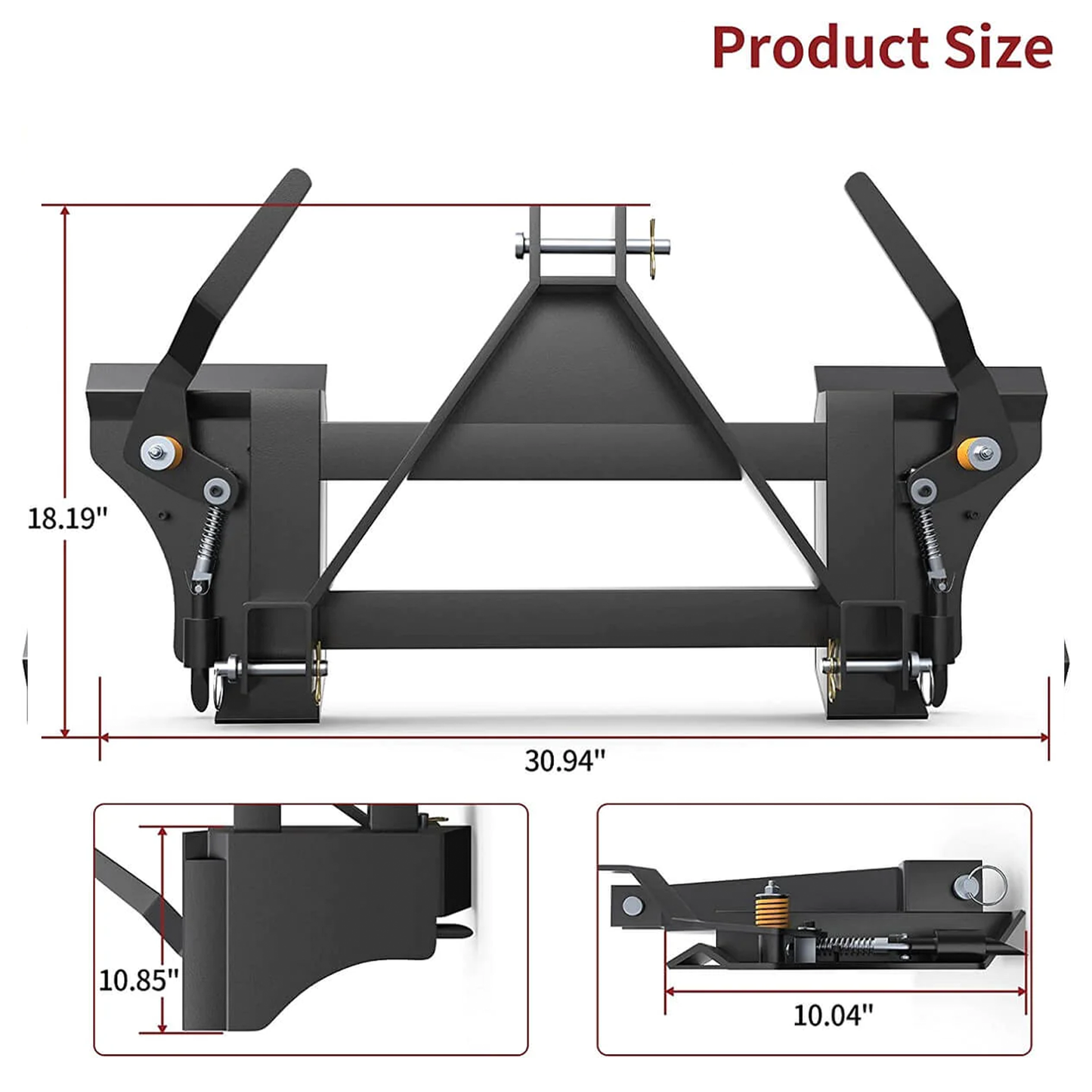 3 Point Quick Tach Adapter Universal Skid Steer Quick Attach Conversion