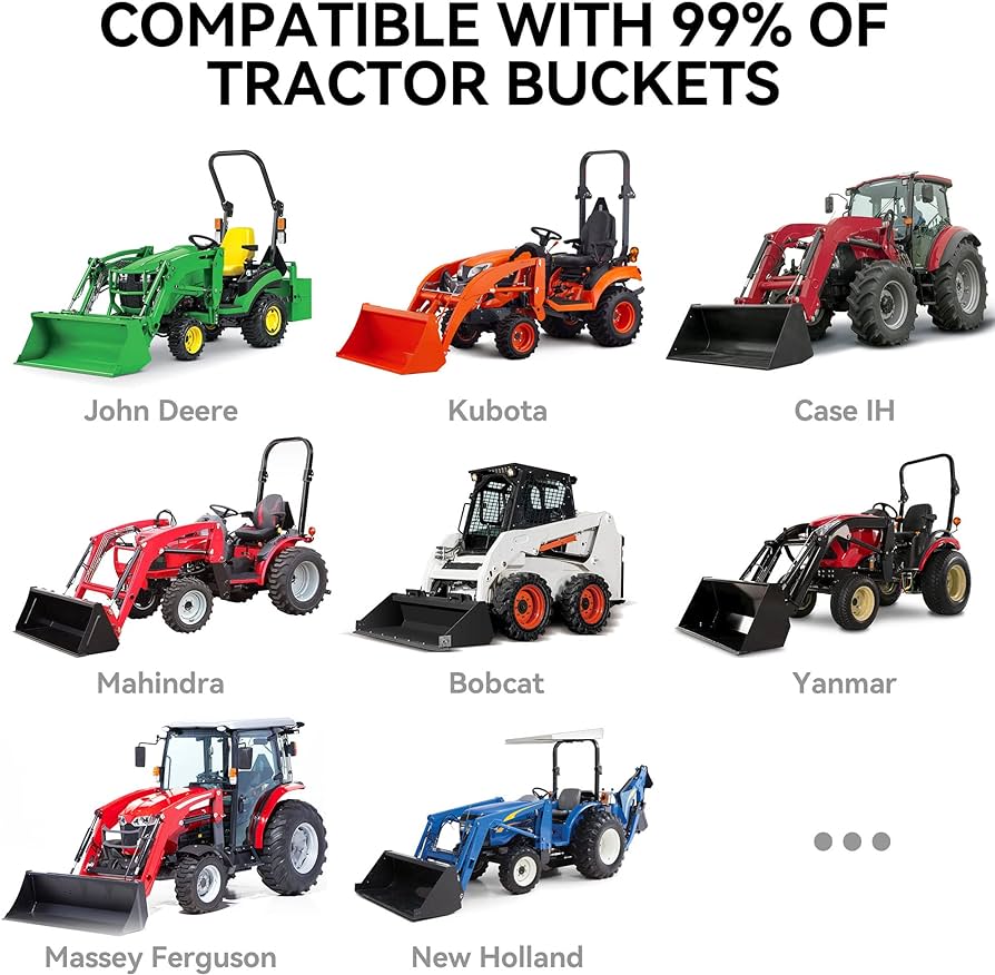 60" HEAVY-DUTY CLAMP-ON PALLET FORKS, 2,000 LB CAPACITY