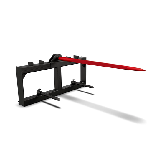 49" Hay Spear Quick Attach Spike Fork Tine Attachment