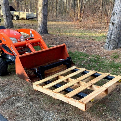 60" HEAVY-DUTY CLAMP-ON PALLET FORKS, 2,000 LB CAPACITY