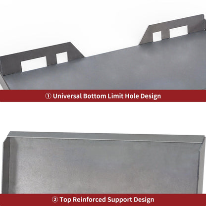 1/4” Universal Thick Mount Plate Fits Kubota and Bobcat